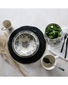 6 Assiettes À Dessert
Florali 19.5Cm En Grès
Décor Noir