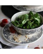 6 Assiettes À Dessert
Florali 19.5Cm En Grès
Décor Noir