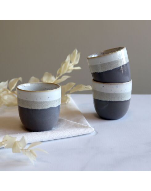 6 Tasses Expresso
Riga 11Cl Marron En Grès