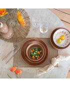 6 Teller und Tassen
Arita Steinzeug, 15 cm
Kastanie
