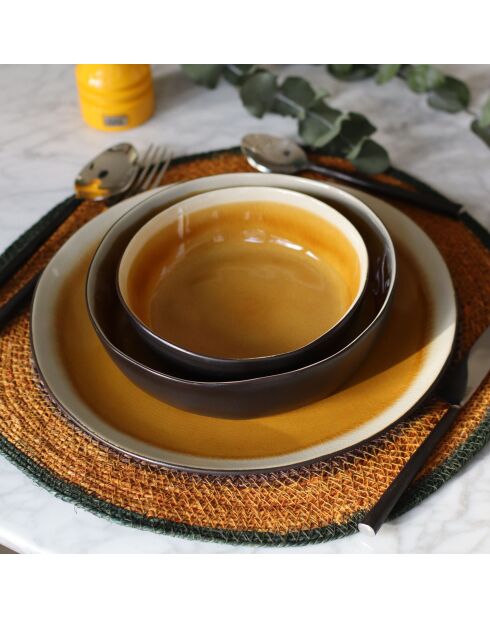 6 Sets De Table Luna
Rond 38Cm En Jonc De Mer
Naturel Et Terracotta