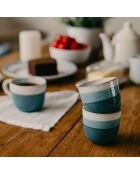 6 Tasses Expresso
Riga Bleu 11Cl En Grès