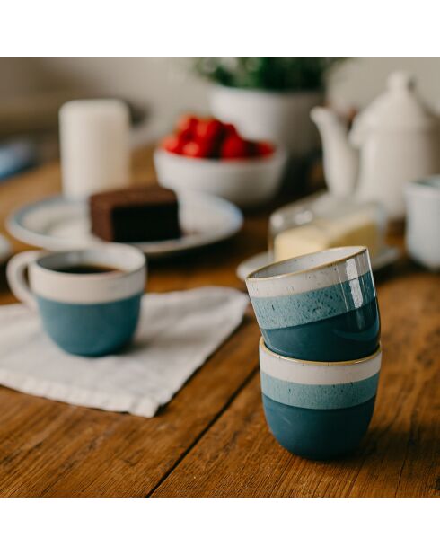 6 Tasses Expresso
Riga Bleu 11Cl En Grès