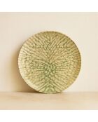 6 Assiettes Plates
Jade 26Cm En Grès Beige
Et Vert
