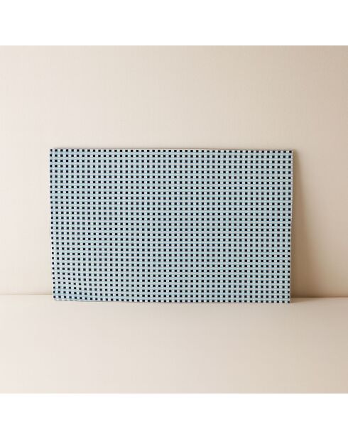 6 Sets De Table
Tissé 45X30Cm En
Pvc Bleu