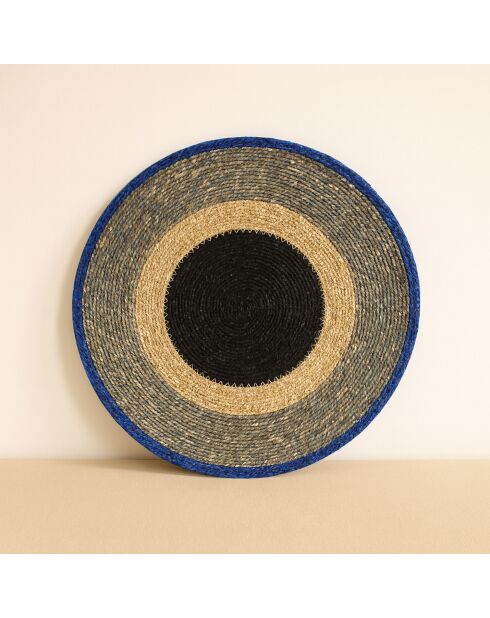 6 Sets De Table Luna
Rond 38Cm En Jonc De Mer
Naturel Et Bleu