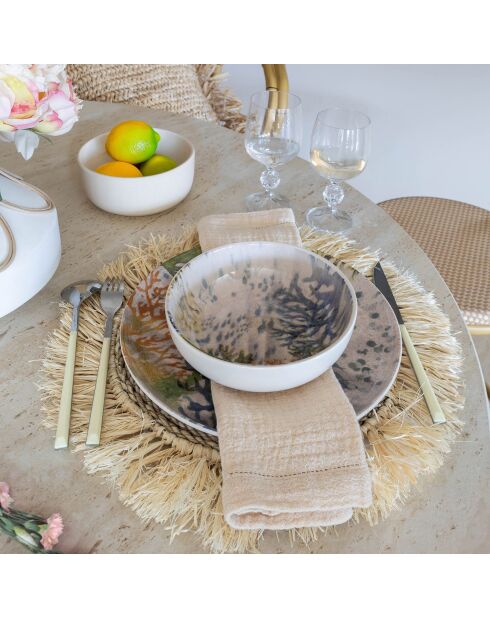 6 Coupelles Corfou
600Ml En Grès Bleu