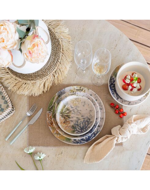 6 Coupelles Corfou
600Ml En Grès Bleu