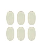 6 Assiettes Ovales
Nuance 23.5X13.5Cm En
Porcelaine Blanc