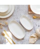 6 Assiettes Ovales
Nuance 23.5X13.5Cm En
Porcelaine Blanc