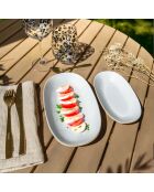 6 Assiettes Ovales
Nuance 23.5X13.5Cm En
Porcelaine Blanc