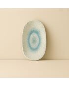 6 Assiettes Ovales
Aqua 19X10.5Cm En
Porcelaine Blanc Et Bleu