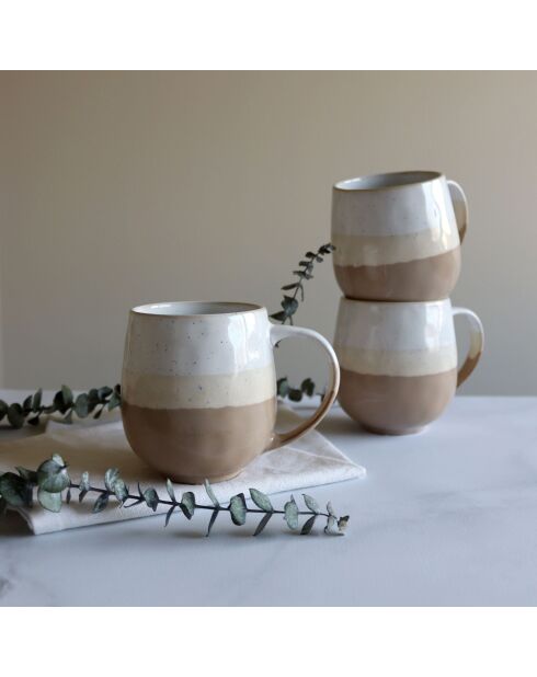 6 Mugs Riga Beige
44Cl En Grès