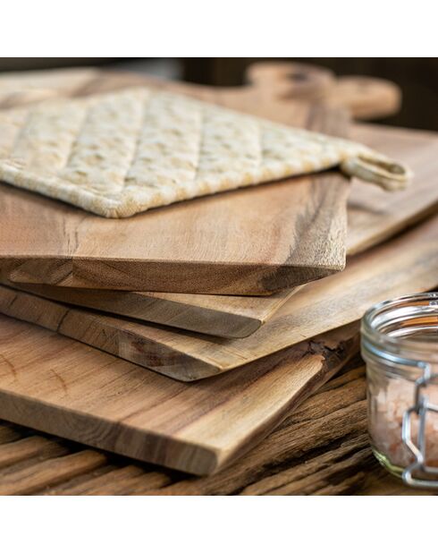 Planche À Découper Wood
En Bois D'Acacia 50X20Cm
Avec Lanière En Cuir
