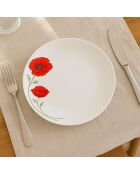 6 Speiseteller
Mohnblume, 27 cm
Porzellan