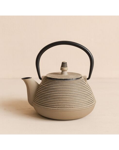 Théière Sencha 1L En Fonte Grise