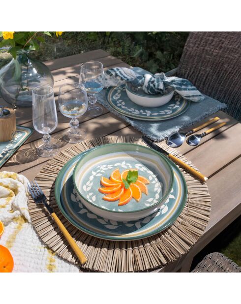 6 Coupelles Capria
20Cm En Faience Vert