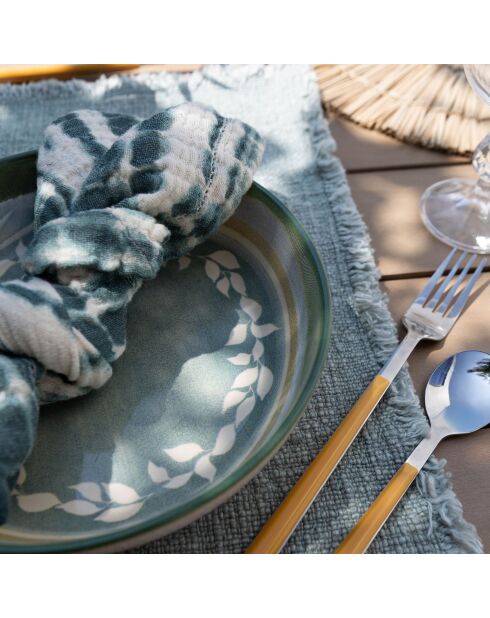 6 Coupelles Capria
20Cm En Faience Vert