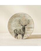 6 Assiettes Plates
Lachat Cerf 26Cm
En Porcelaine