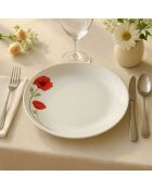 6 Assiettes Creuses
20.5Cm Coquelicot En
Porcelaine