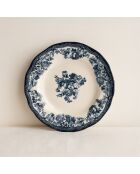 6 Assiettes Creuses
En Porcelaine Bleu
Faustine 22Cm