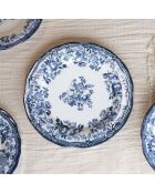 6 Assiettes Creuses
En Porcelaine Bleu
Faustine 22Cm