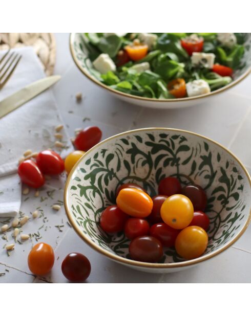 6 Coupelles Héraclée
500Ml En Grès Décor
Vert