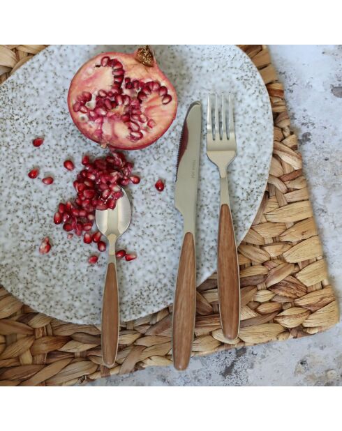 Ménagère Suva
24 Pièces En Acier
Inoxydable Effet Bois