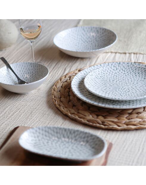 6 Assiettes Creuses
Jasmin 21Cm En
Porcelaine Blanc