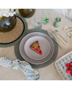 6 Assiettes Plates
Arita 27Cm En Grès Gris