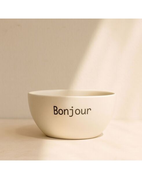 6 Bols Bonjour 58Cl
En Grès Blanc