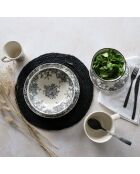 6 Assiettes Plates
Florali 26Cm En Grès
Décor Noir