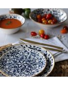 6 Assiettes Desserts
Héraclée 19Cm En Grès
Décor Bleu