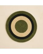 6 Sets De Table Luna
Rond 38Cm En Jonc De Mer
Naturel Et Vert