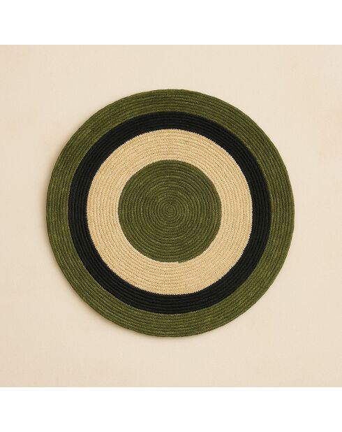 6 Sets De Table Luna
Rond 38Cm En Jonc De Mer
Naturel Et Vert
