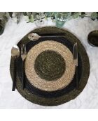 6 Sets De Table Luna
Rond 38Cm En Jonc De Mer
Naturel Et Vert