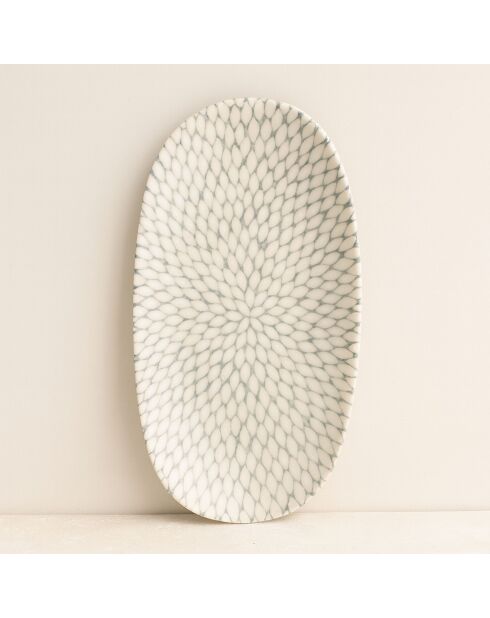 6 Assiettes Ovales
Jasmin 23.5X13.5Cm En
Porcelaine Blanc