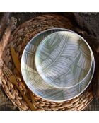 6 Assiettes Dessert
Leaves 20Cm En Grès Vert