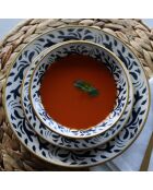 6 Assiettes Plates
Héraclée 27Cm En Grès
Décor Bleu