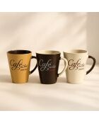 6 Mugs Café Parisien
30Cl En Grès 3 Décors
Assortis