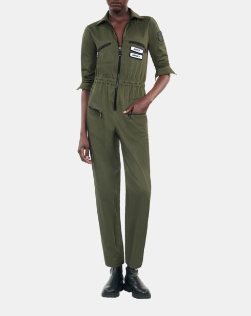 Combinaison The Kooples x Carolina Ritzler en coton kaki