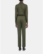 Combinaison The Kooples x Carolina Ritzler en coton kaki