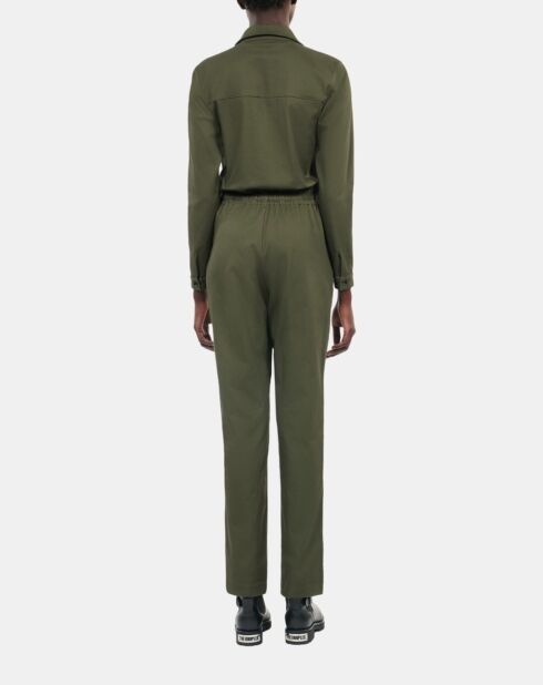 Combinaison The Kooples x Carolina Ritzler en coton kaki