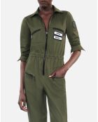 Combinaison The Kooples x Carolina Ritzler en coton kaki