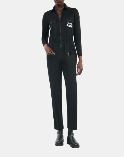 Combinaison The Kooples x Carolina Ritzler en coton noire
