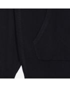 Sweatshirt à capuche en laine & cachemire noir