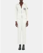 Combinaison The Kooples x Carolina Ritzler en coton écrue