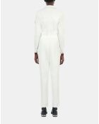 Combinaison The Kooples x Carolina Ritzler en coton écrue