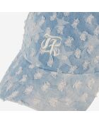 Casquette en denim  avec étoiles bleue