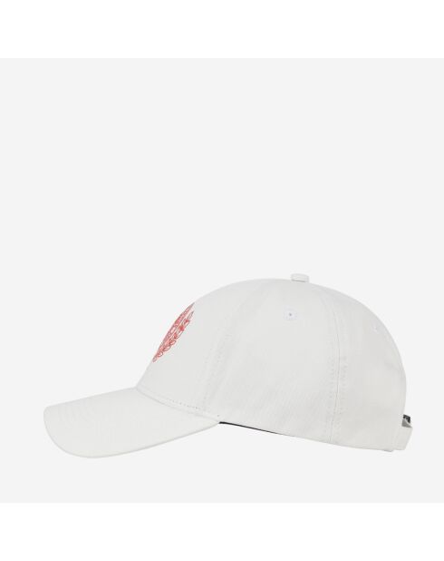 Casquette avec blason blanche